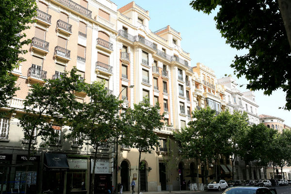 Edificios antiguos en el barrio de Chamberí