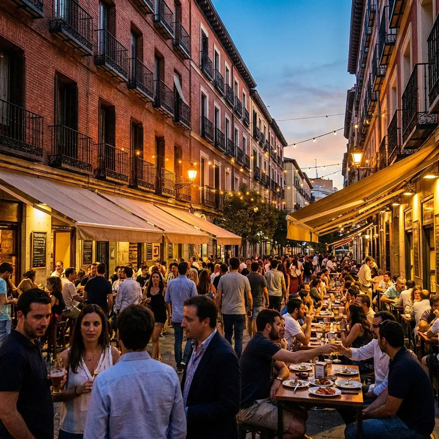 Calle de Ponzano en el barrio de Chamberí